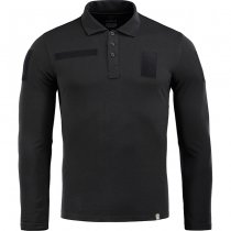 M-Tac Tactical Polo Shirt Long Sleeve 65/35 - Black - S